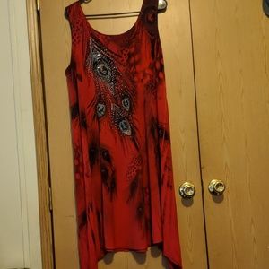 Peacock themed dress